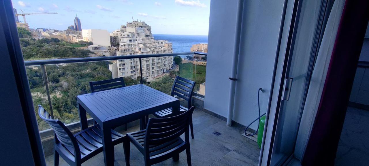 Sea View Apartment 2 Bedrooms 2 Bathrooms, 2 Minutes Away From The Sea Saint Julian's Dış mekan fotoğraf